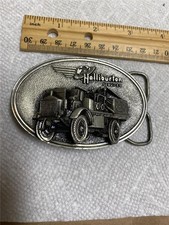 VINTAGE **HALLIBURTON SERVICES** BELT BUCKLE Vehicle
