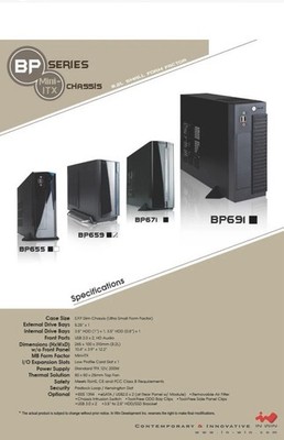 Inwin BP655 Mini-ITX Computer Case ... [Item # BP655.FH300TB3]