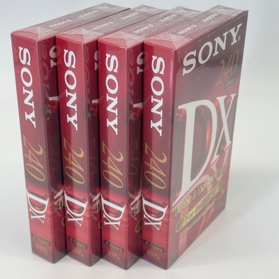 4x SONY DX 240 VHS 240 min Videoleerkassetten Neu & OVP