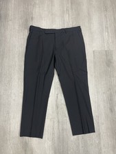 Ralph Lauren Purple Label Pants Mens Size 38 Black 100 Wool Italy