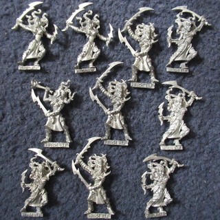 A 2000 Dark Elf Witch x10 Command Musician Citadel Drow Warhammer Priestess D&D
