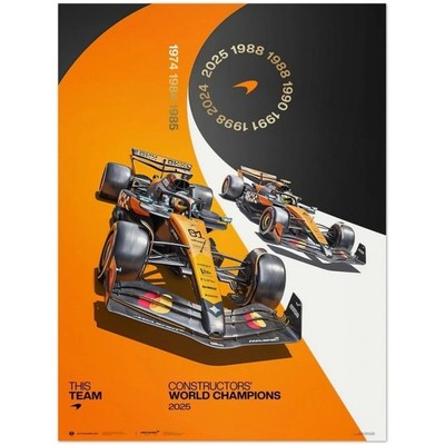 McLaren F1 Constructors World Champions Poster Racing Car 2025 Print