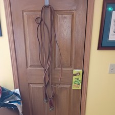 Lot of 2 pairs of Harness Leather Draw Reins