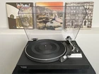 Custom Black Technics SL-23 Turntable - Recapped - New AT Cartridge