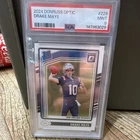 Panini 2024 Donruss Optic Drake Maye Rated Rookie RC #229 Patriots PSA 9