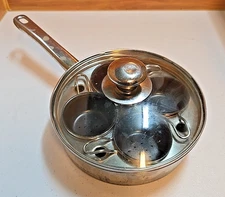18/10 Induction Stainless Steel Stovetop Egg Poacher Set
