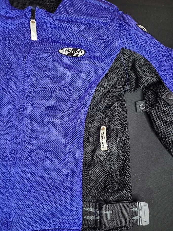 Joe Rocket Ballistic Series Motorcycle Jacket Mens Blue Size L Preowned - Image 3 of 4