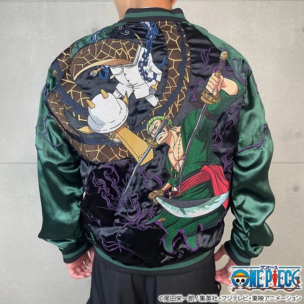 ONE PIECE × Karakuri Tamashii “Zoro vs. Kaku” Reversible Sukajan