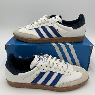 Adidas Samba OG White Royal Blue Night Indigo JH5632 - Size 10.5