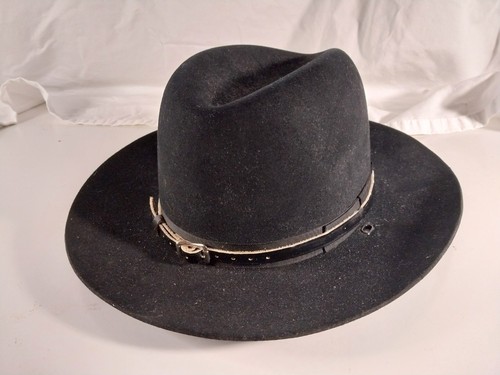 Vintage Beaver Quality 3XXX Hat Black 6 1/2