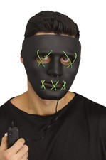 The Purge Inspired String Illumination Mask Black/Green