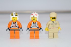 Lego 7140 / 7142 STAR WARS Biggs Darklighter X-Wing Pilot + Rebel Pilot + other