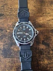 VINTAGE TIMEX 1980 DATE SPORT DIVER BLACK DIAL QUARTZ MEN'S Parts Or Repair.