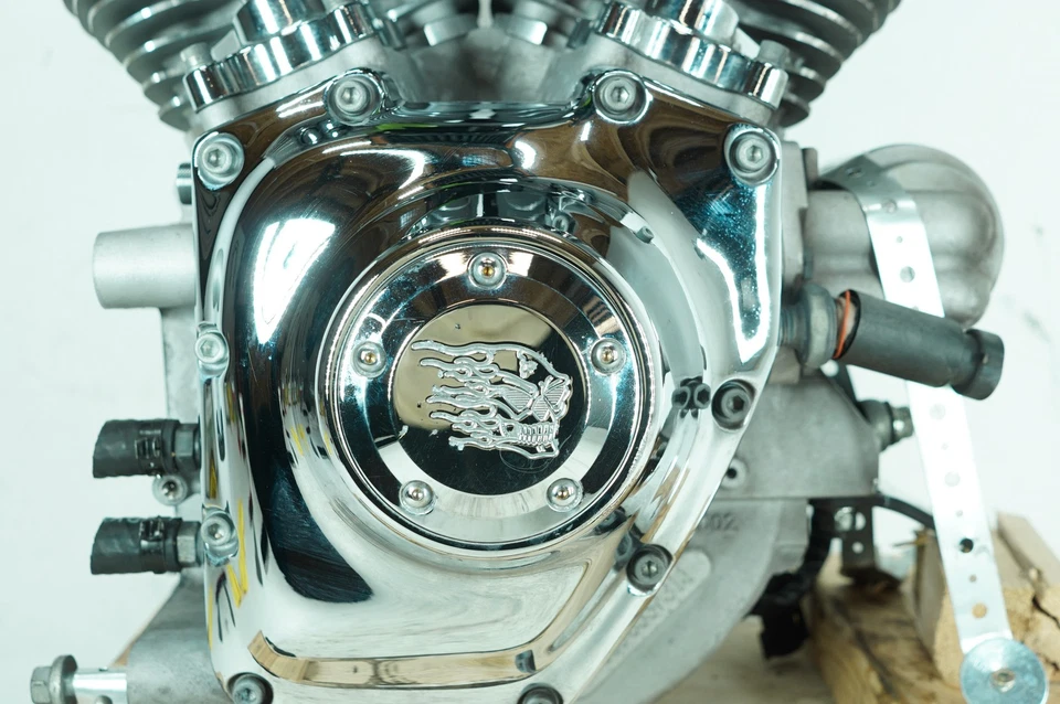 05 Harley Touring FLTR Road Glide OEM EFI Twin Cam 88 Engine Motor 19262-05B 21K - Image 3 of 4