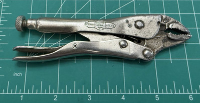 DEWITT -Petersen Vise Grip 5WR Curved Jaw Locking Pliers Dewitt USA