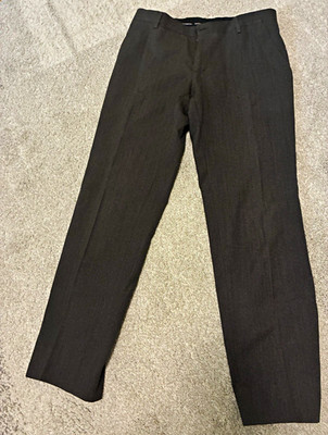 Dolce & Gabbana Herren Anzughose Grau Gr. 50 Normalgröße Wolle/Baumwolle