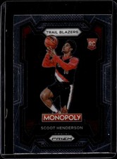 2023-24 Panini Prizm Monopoly #75 Scoot Henderson Portland Trail Blazers