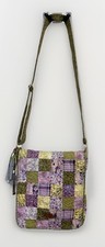DONNA SHARP MULTICOLORED MESSENGER BAG BLUE Q...