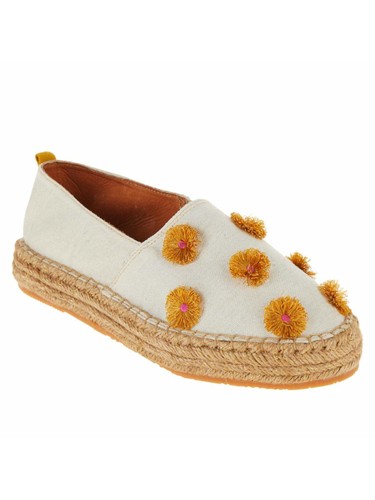 SILVIA COBOS Womens Beige Handmade Sol Platform Slip On Espadrille Shoes 11