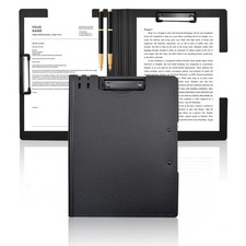 VANRA Clipboard Folder A4 File Cover Clipboards with Double Metal Clips, Plas...