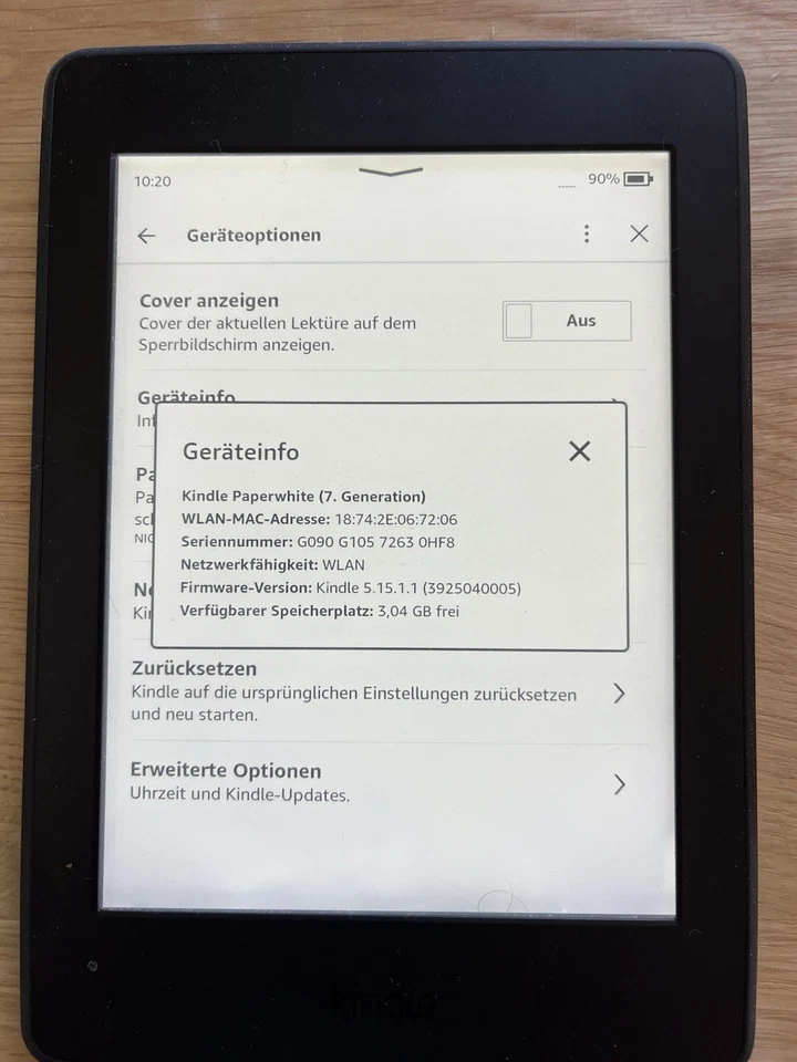 Amazon Kindle 7. Generation Modell 2017 6 Zoll (15 cm) WLAN mit Spezialangeboten - Bild 2 von 4