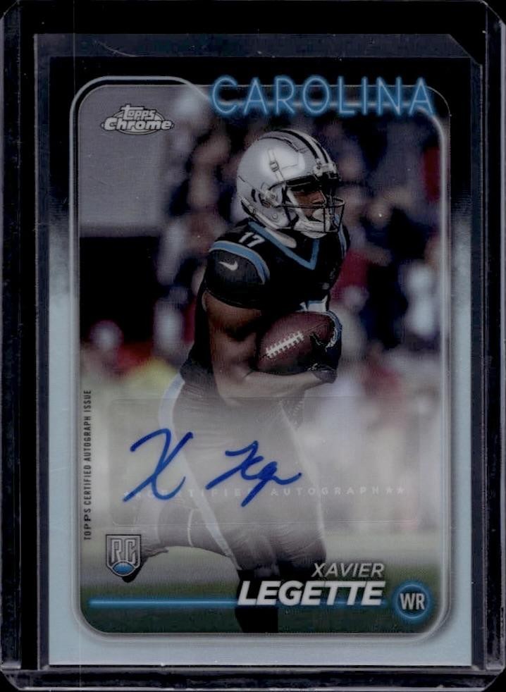 2024 Topps Chrome #RA-XLE Xavier Legette Rookie Auto Refractor RC
