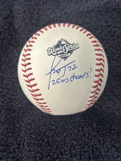 MIGUEL ROJAS SIGNED AUTO 25 WS CHAMPS OML 2025 WORLD SERIES BASEBALL MLB DODGERS