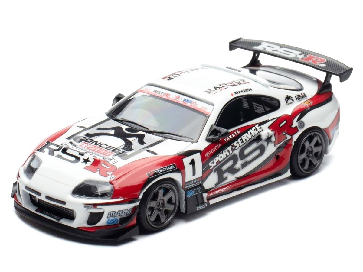 【1/64】 Toyota Supra (JZA80) RS★R TOYOTA SUPRA (JZA80) RZ RHD #1 WHITE 1/64 DIECAST MODEL BY