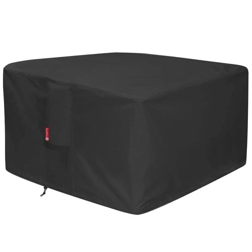 Gas Fire Pit Cover Square - Premium Patio Outdoor Heavy Duty Fabric PVC For 33 / - Picture 1 of 7