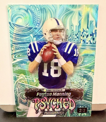 Wild Card 2026 Alumination Psyched Peyton Manning #JPCY3-PM Colts 2/2