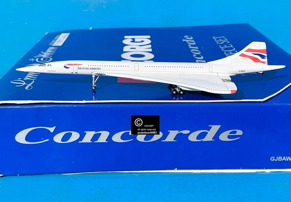 Corgi 400 scale British Airways & BOAC Concorde twin pack 1:400 diecast models - Image 2 of 3