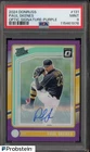 2024 Donruss Optic Purple #131 Paul Skenes RC Rated Prospect AUTO /49 PSA 9