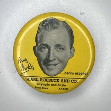 Bing Crosby Decca Record Brush by Phila Badge Co Vintage Made in USA