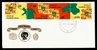 DR WHO 1981 ESTADO DE RAINBOW CREEK BODA REAL PRINCESA DIANA R83738