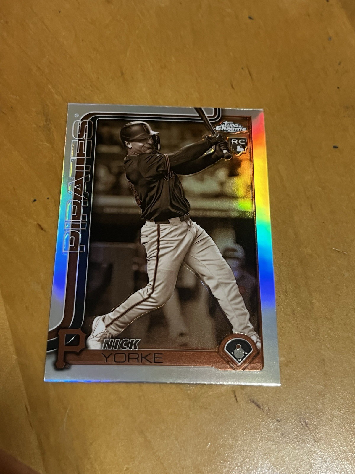 2025 Topps Chrome Nick Yorke Sepia Refractor RC #36 Pirates