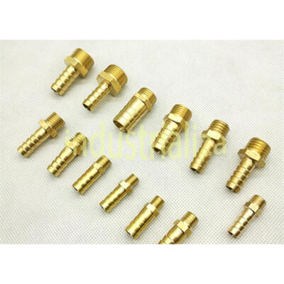 Brass Hose Barb Fittings Metric Male Thread M10 M12 M14 M16 M18 M20 Barb Ф6~16mm