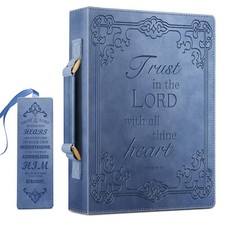 Classic Bible Cover Large Leather Carrying Book Case Church Bag Bible Protective