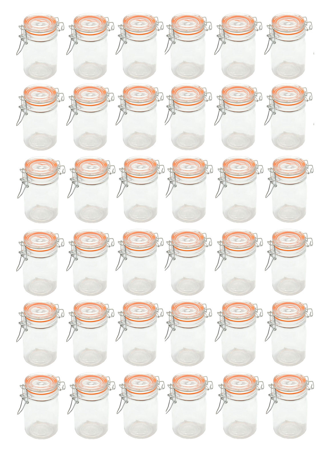 Einmachglas mit Bügelverschluss 250ml - 36er Set - Einmach Bügel Vorrats Glas
