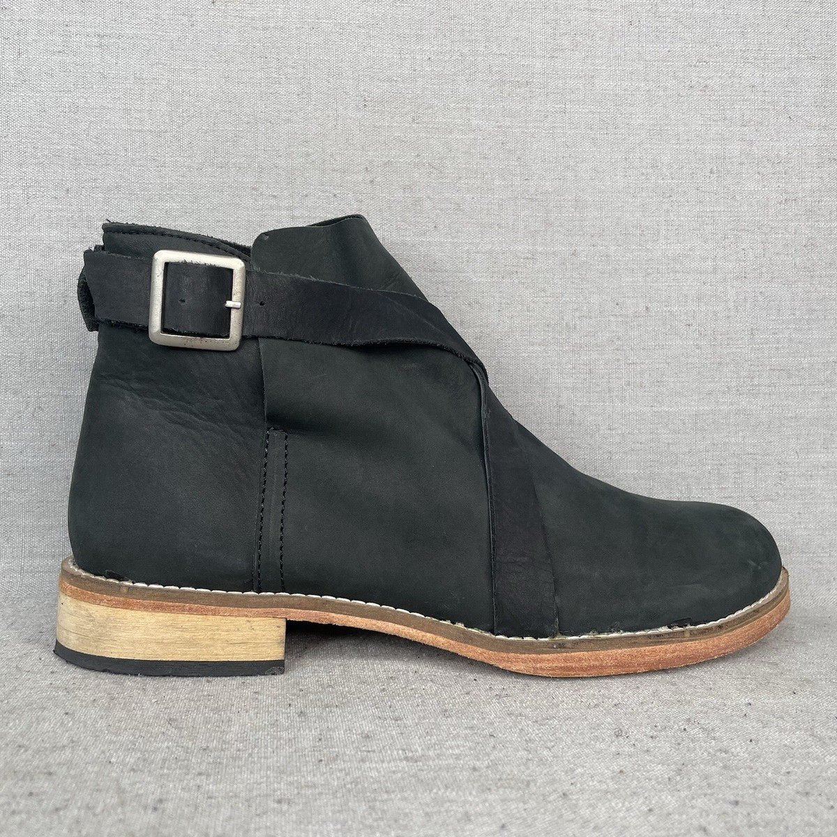 Free People Boots Womens 39 Las Palmas Bootie Shoe Black