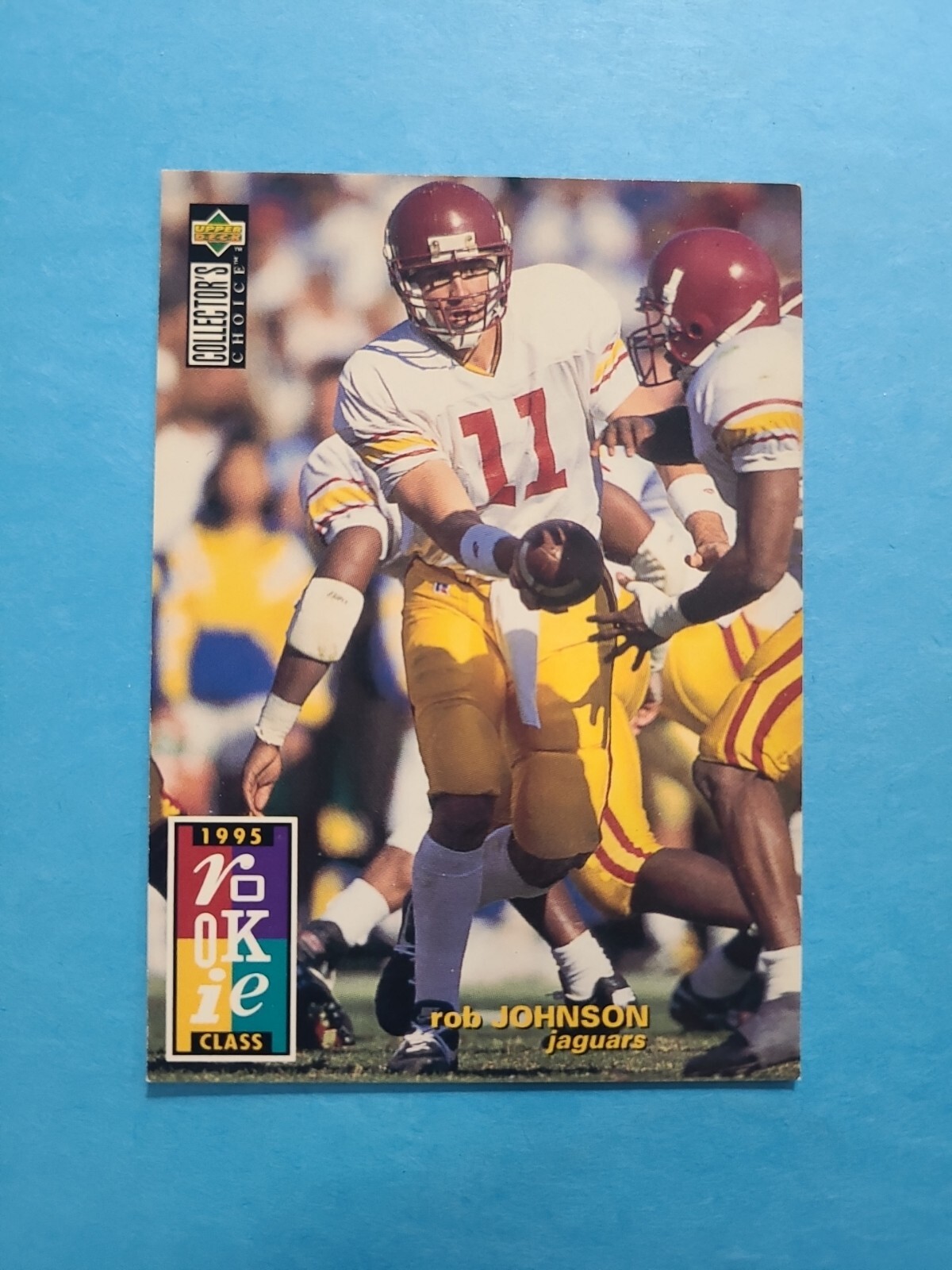 ROB JOHNSON 1995 UPPER DECK COLLECTOR'S CHOICE FOOTBALL CARD # 28 G9515