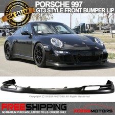 Fits 05-08 Porsche 997 911 Gt3 Style Front Bumper Lip Spoiler Unpainted Pu