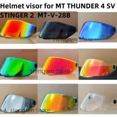 Helmet visor for MT THUNDER 4 SV STINGER 2 MT-V-28B Replacement helmet shield Gl