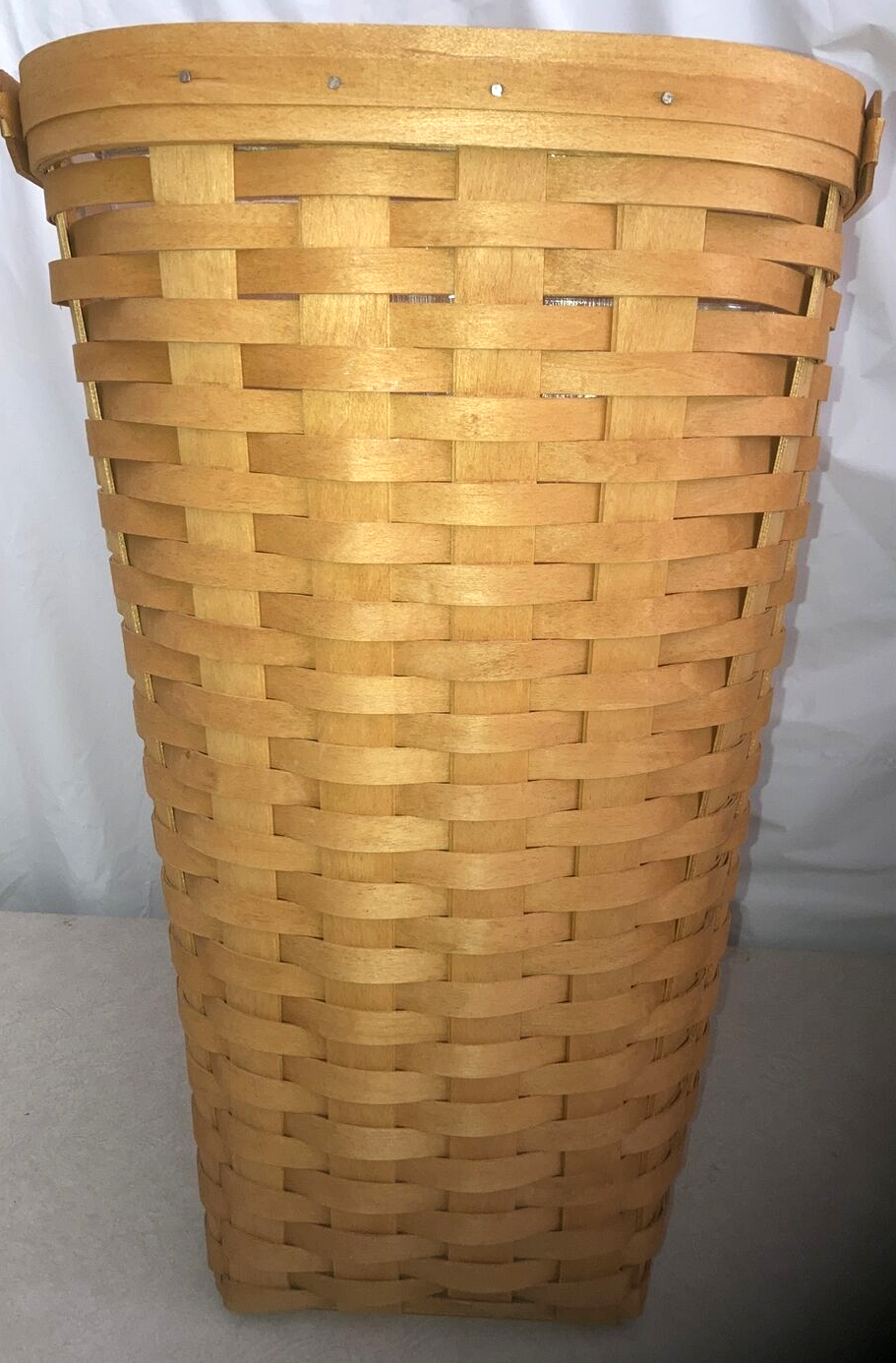 Longaberger Medium Waste Basket w/Protector/LidWarm BrownNEW!!! eBay