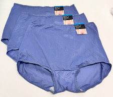 3 Bali Skimp Skamp Brief Panty 2XL 9 Full Coverage Nylon Panties NWT 2633