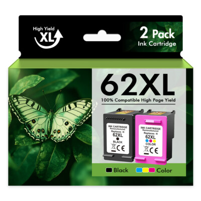 62-XL ink cartridges for HP 62 62XL ENVY 5660 7645 7640 5640 Officejet 5740 8040
