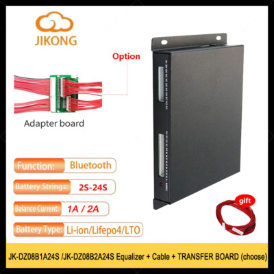 JK BMS Battery Balancer Li-ion LFP4 2S -24S Active Equalizer Build-in Bluetooth