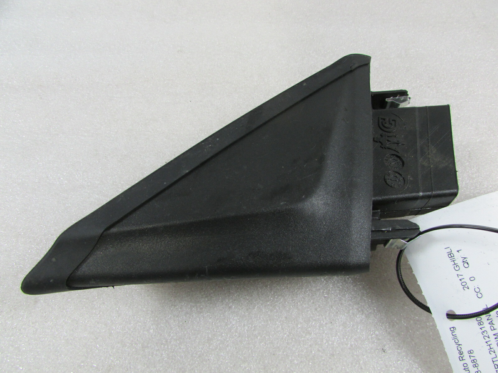 Maserati Ghibli, LH, Left Interior Door Panel Triangle, Used