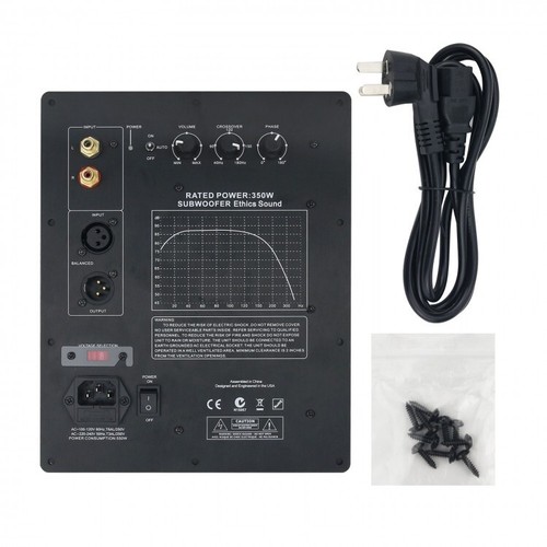 Subwoofer Amplifier Board Plate Amp Subwoofer Ethics Sound Rated 200/350W Output - Picture 6 of 21