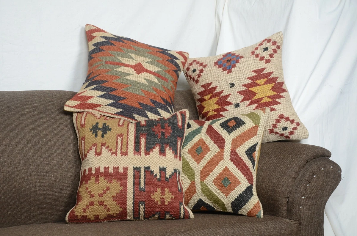 Kilim rug pillows top