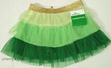 Tutu Skirt St Patricks Day Girls Baby Infant Tulle Green Gold